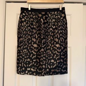 Ann Taylor Women’s Cheetah Animal Print Pencil Skirt 12
